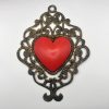 Tin Heart Handmade Color: Coral Ferig