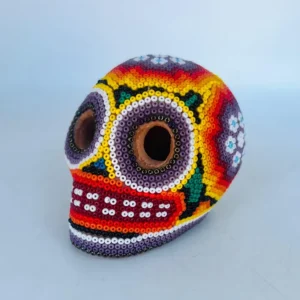 Skull Mexico Huichol Art - Day of the Dead