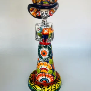 Catrina Talavera Skull Mexico Handmade Day of the Dead Dia de Los Muertos