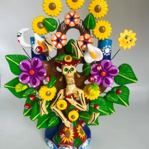 Handcrafted Catrina Day of the Dead Dia de Muertos Tree of Life Sculpture