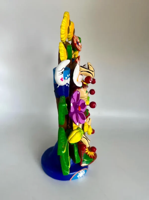 Handcrafted Catrina Day of the Dead Dia de Muertos Tree of Life Sculpture - Image 3
