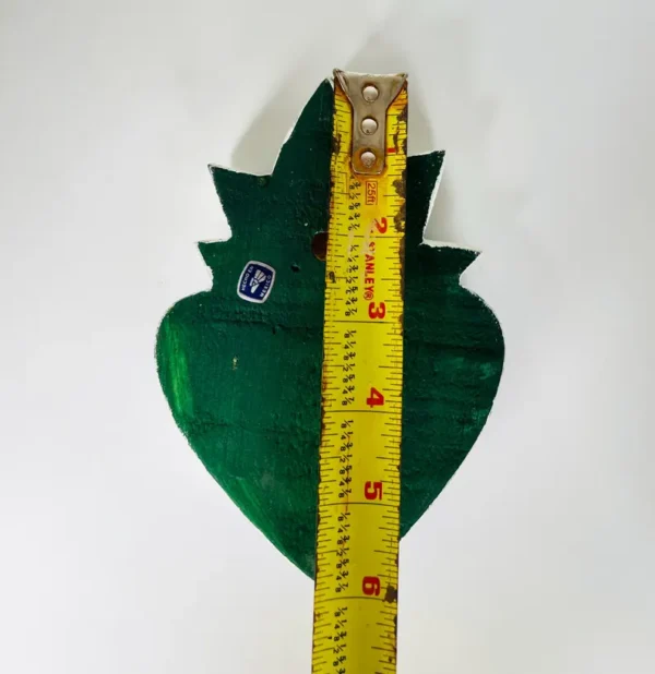 Blue and White Heart Hand Painted Wood Wall Art - Image 4