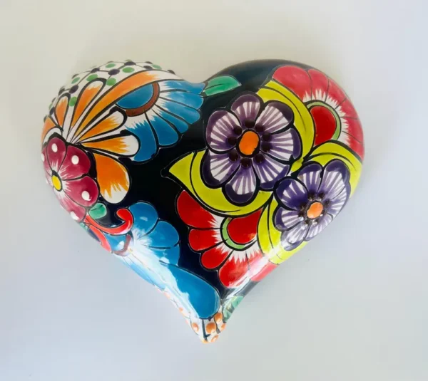 Talavera Heart Hand Painted Wall Decor