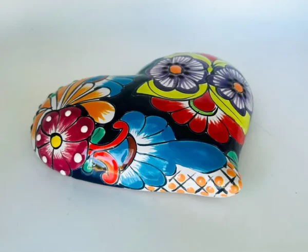 Talavera Heart Hand Painted Wall Decor - Image 2