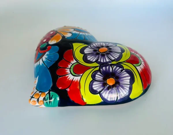 Talavera Heart Hand Painted Wall Decor - Image 3