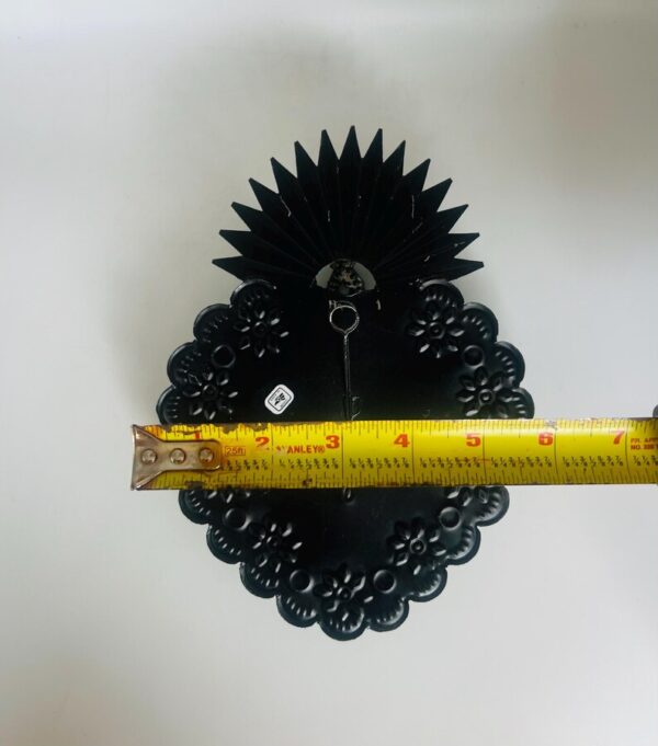 Golden Tin Heart Crown Handmade Wall Art - Image 7