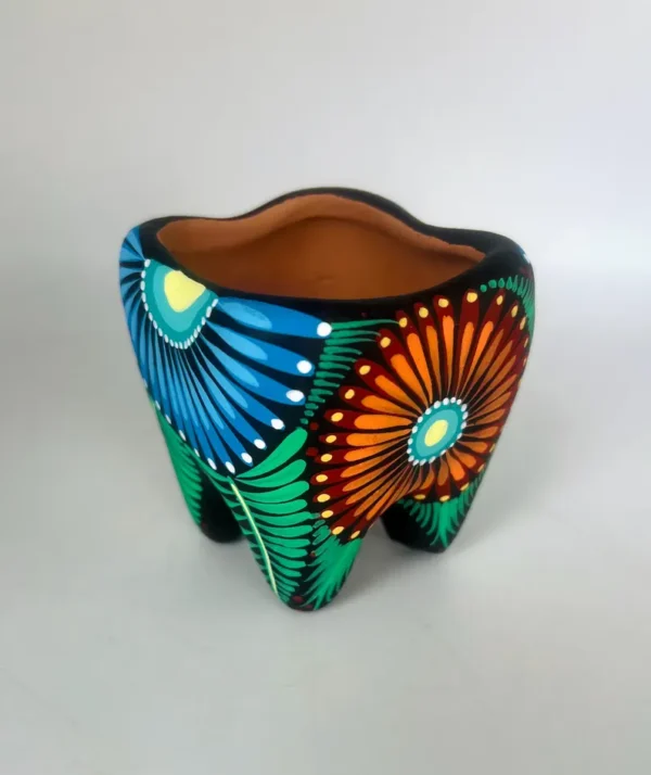 Hand Painted Tooth Flower Pot Succulent