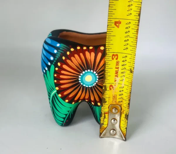 Hand Painted Tooth Flower Pot Succulent - Image 3