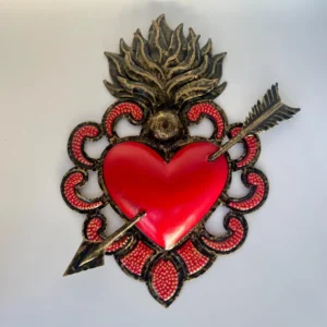 Tin Heart México Wall Art Decor