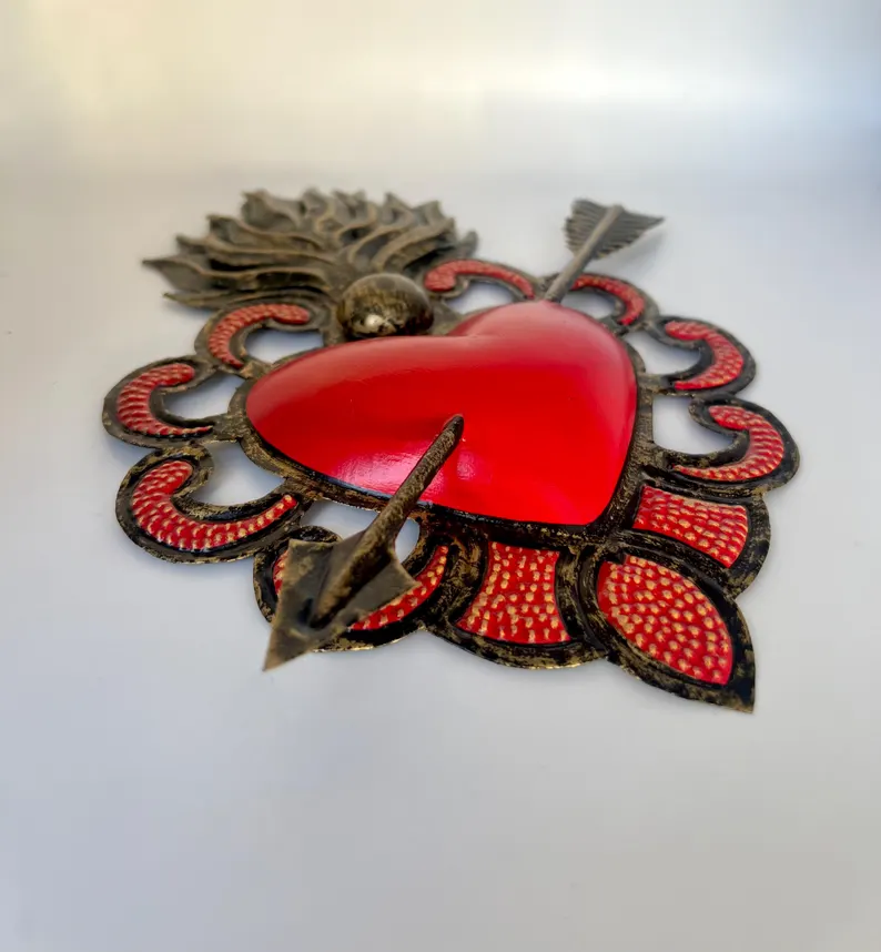 Tin Heart México Wall Art Decor - Image 2