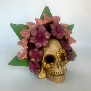 Mexican Skull Day of the Dead Collectible Sculpture