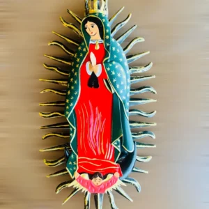 Virgin Guadalupe Tin Wall Art Mexico