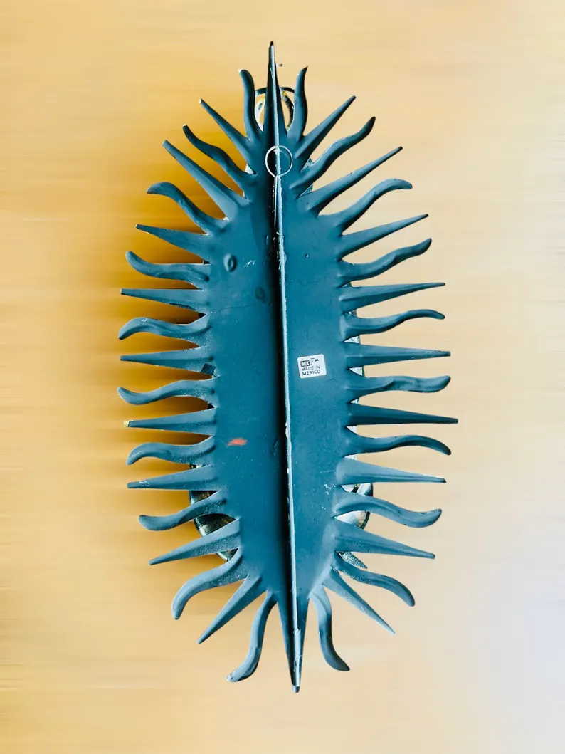 Virgin Guadalupe Tin Wall Art Mexico - Image 3