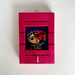 Talavera Frida Kahlo Key Holder Wood